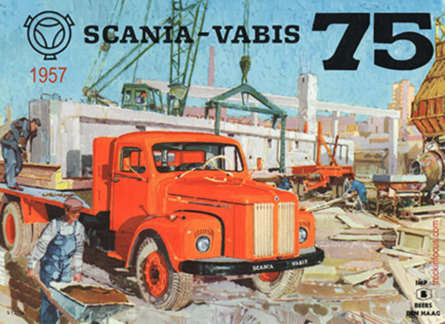 Titelseite eines Scania-Vabis-Prospekts von 1957