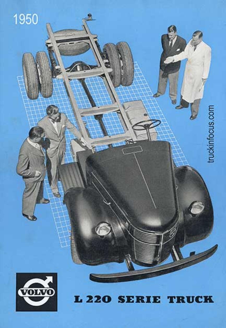 Titelseite eines Volvo-Prospekts von 1950