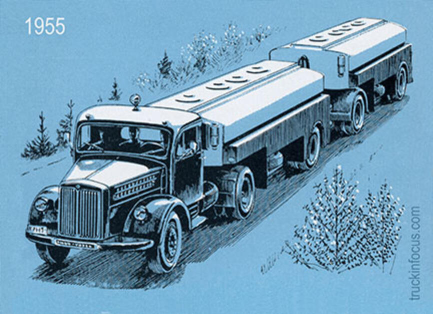 Illustration aus einem Scania-Vabis-Prospekt von 1955