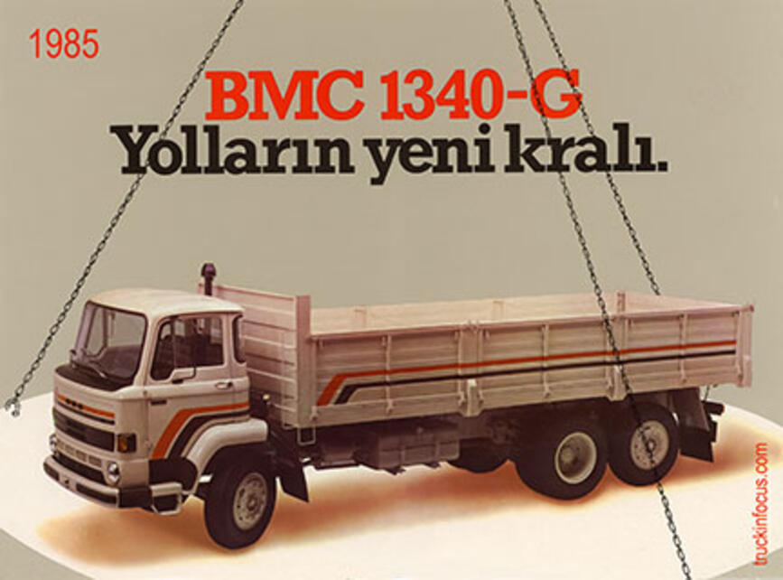 Titelseite eines türkischsprachigen BMC-Prospekts (TR) von 1985