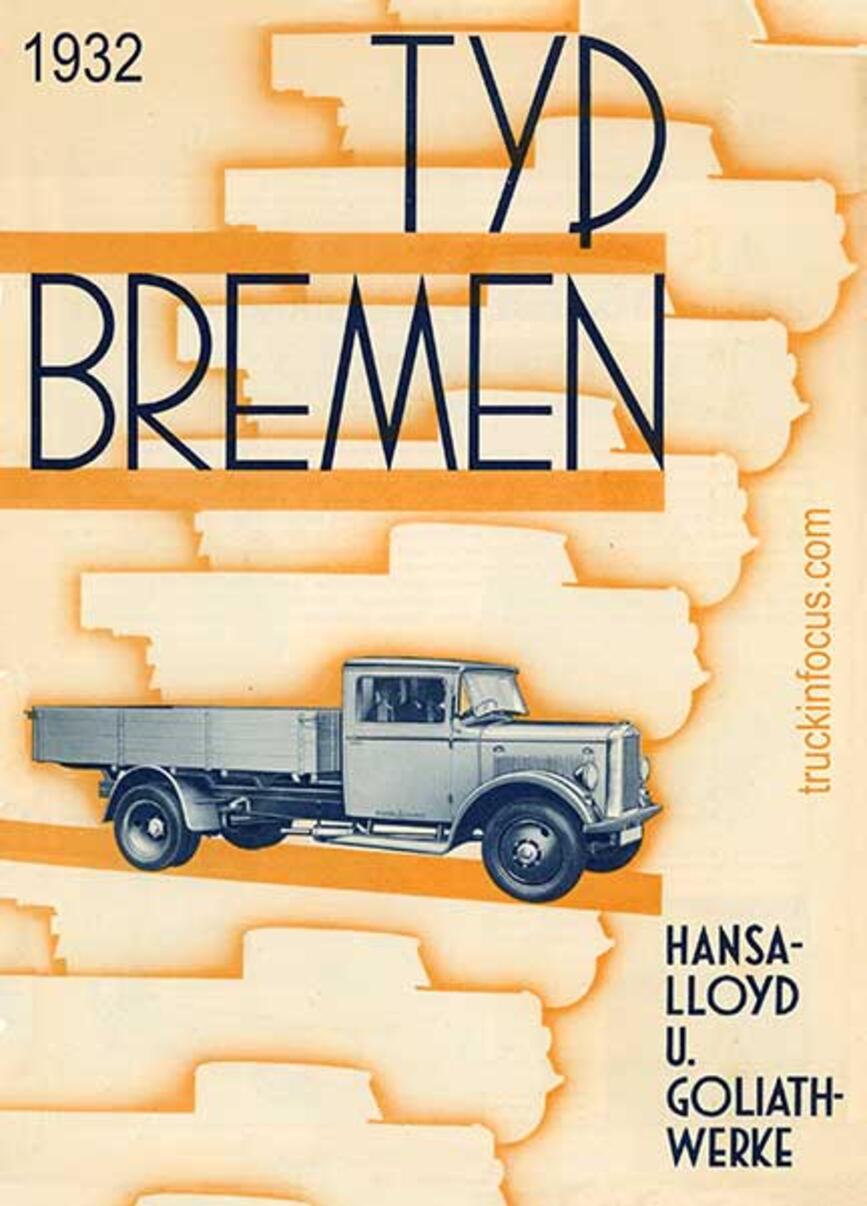 Front page of a German-language Borgward (Hansa-Lloyd) brochure from 1932 Front page of a German-language Borgward (Hansa-Lloyd) brochure from 1932