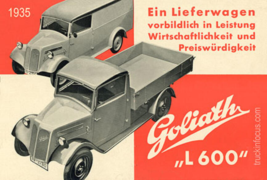 Front page of a German-language Borgward (Goliath) brochure from 1935 Front page of a German-language Borgward (Goliath) brochure from 1935