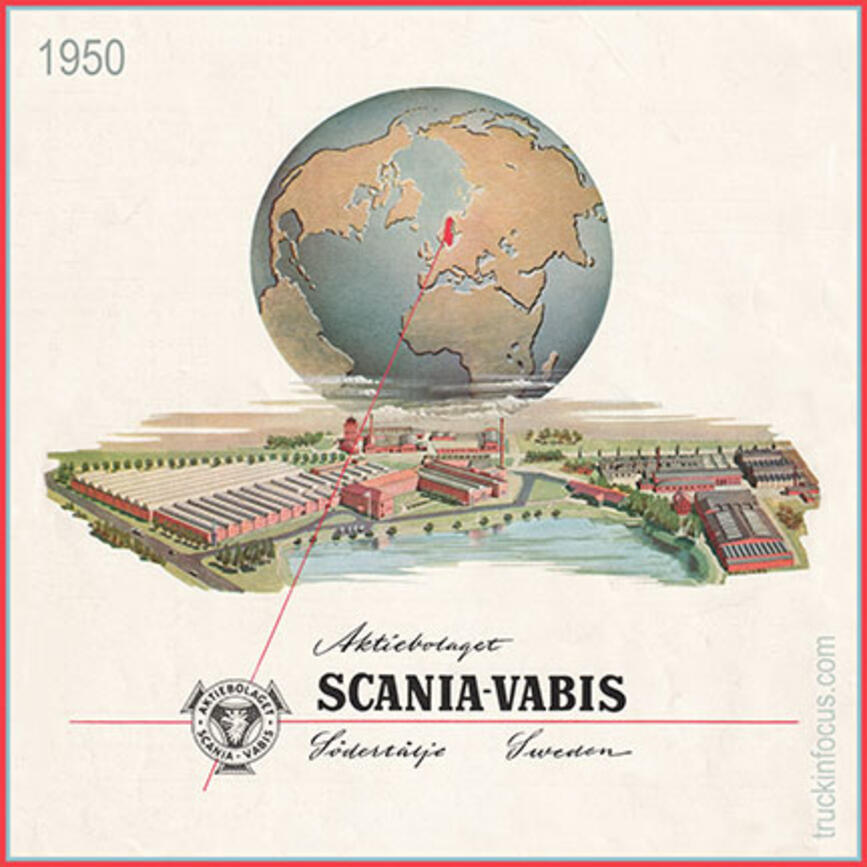 Grafik aus einem Scania-Vabis-Prospekt von 1950