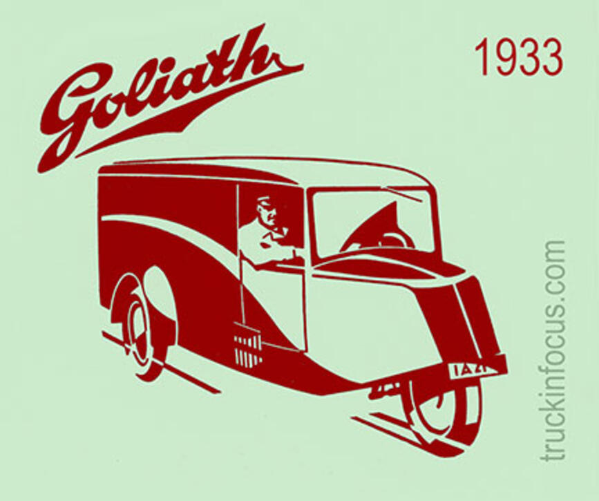 Borgward (Goliath) illustration from 1933 Borgward (Goliath) illustration from 1933