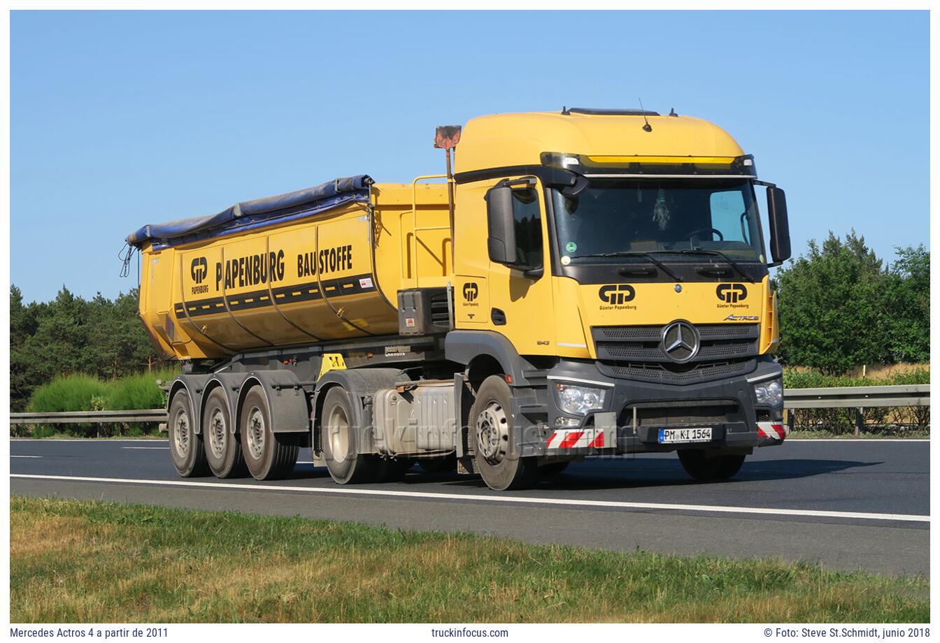 Mercedes Actros 4 a partir de 2011 Foto junio 2018