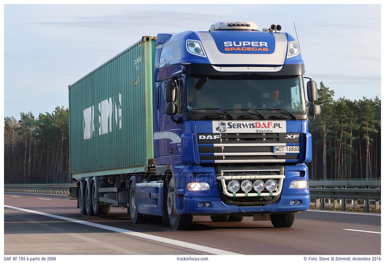 DAF XF 105 à partir de 2006 Foto diciembre 2016