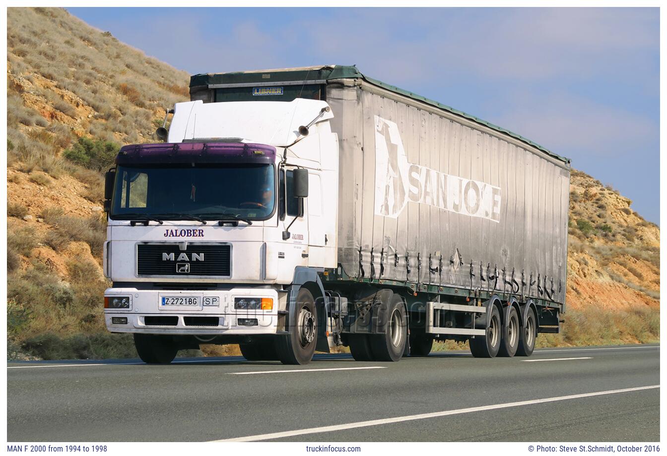 MAN F 2000 from 1994 to 1998 Photo October 2016