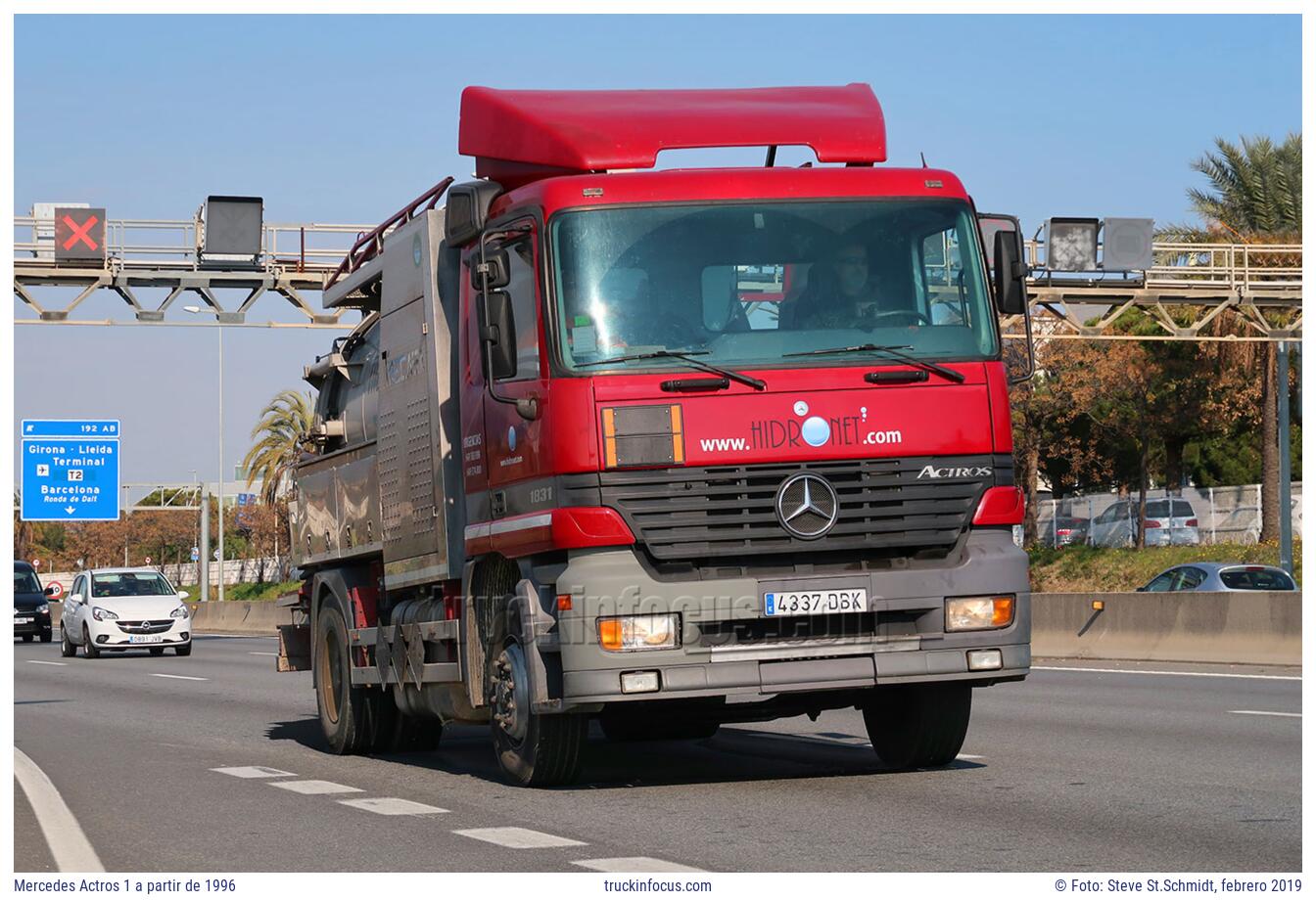 Mercedes Actros 1 a partir de 1996 Foto febrero 2019