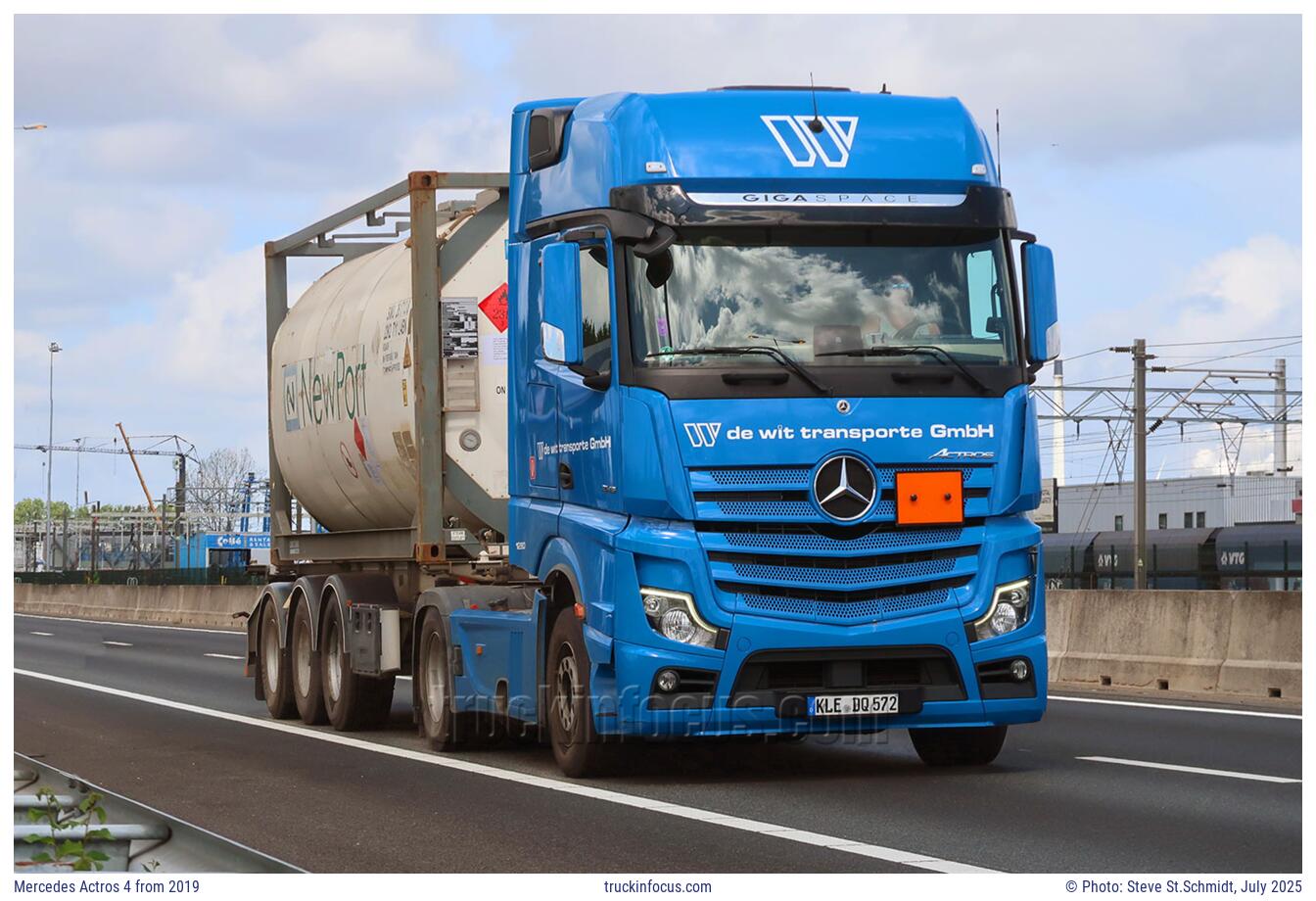 Mercedes Actros 4 from 2019 Photo July 2025