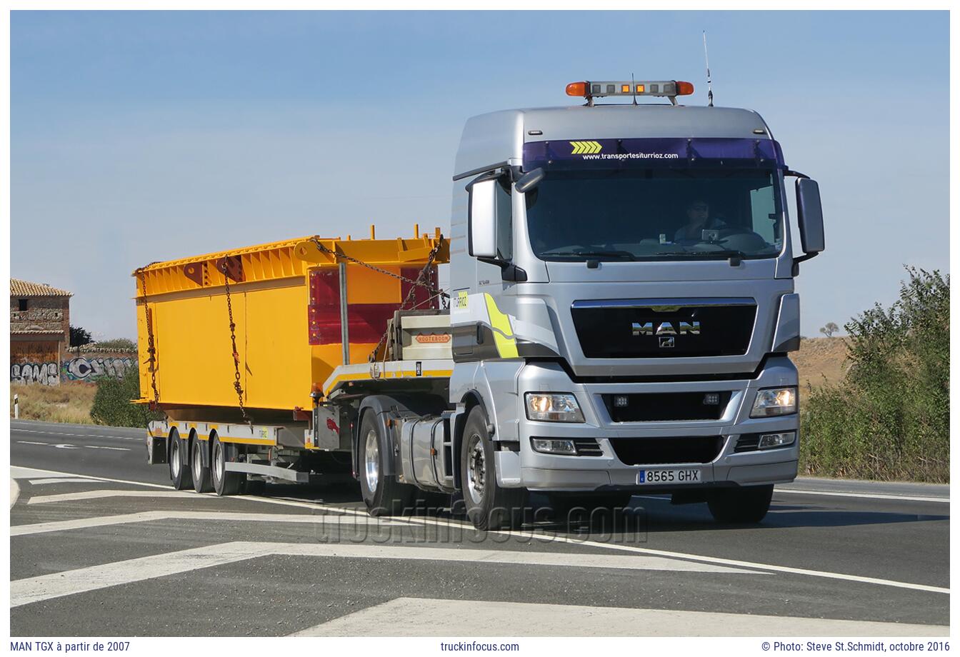 MAN TGX à partir de 2007 Photo octobre 2016