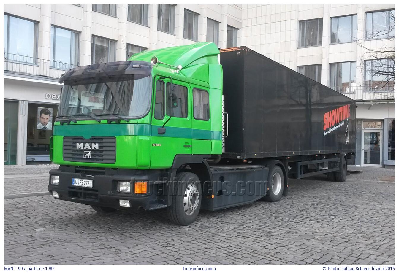 MAN F 90 à partir de 1986 Photo février 2016