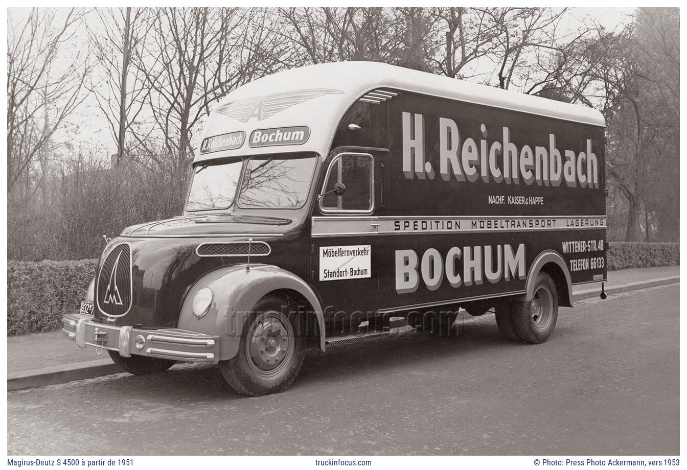 Magirus-Deutz S 4500 à partir de 1951 Photo vers 1953