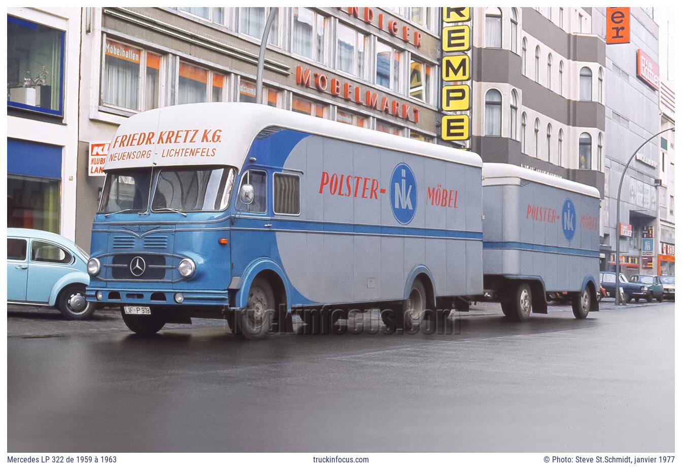 Mercedes LP 322 de 1959 à 1963 Photo janvier 1977