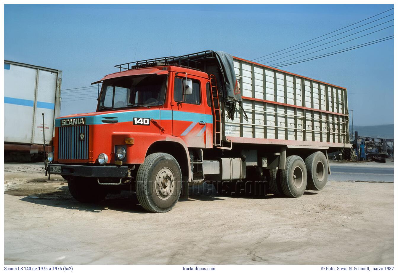 Scania LS 140 de 1975 a 1976 (6x2) Foto marzo 1982