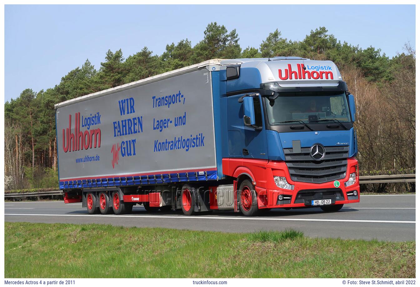 Mercedes Actros 4 a partir de 2011 Foto abril 2022