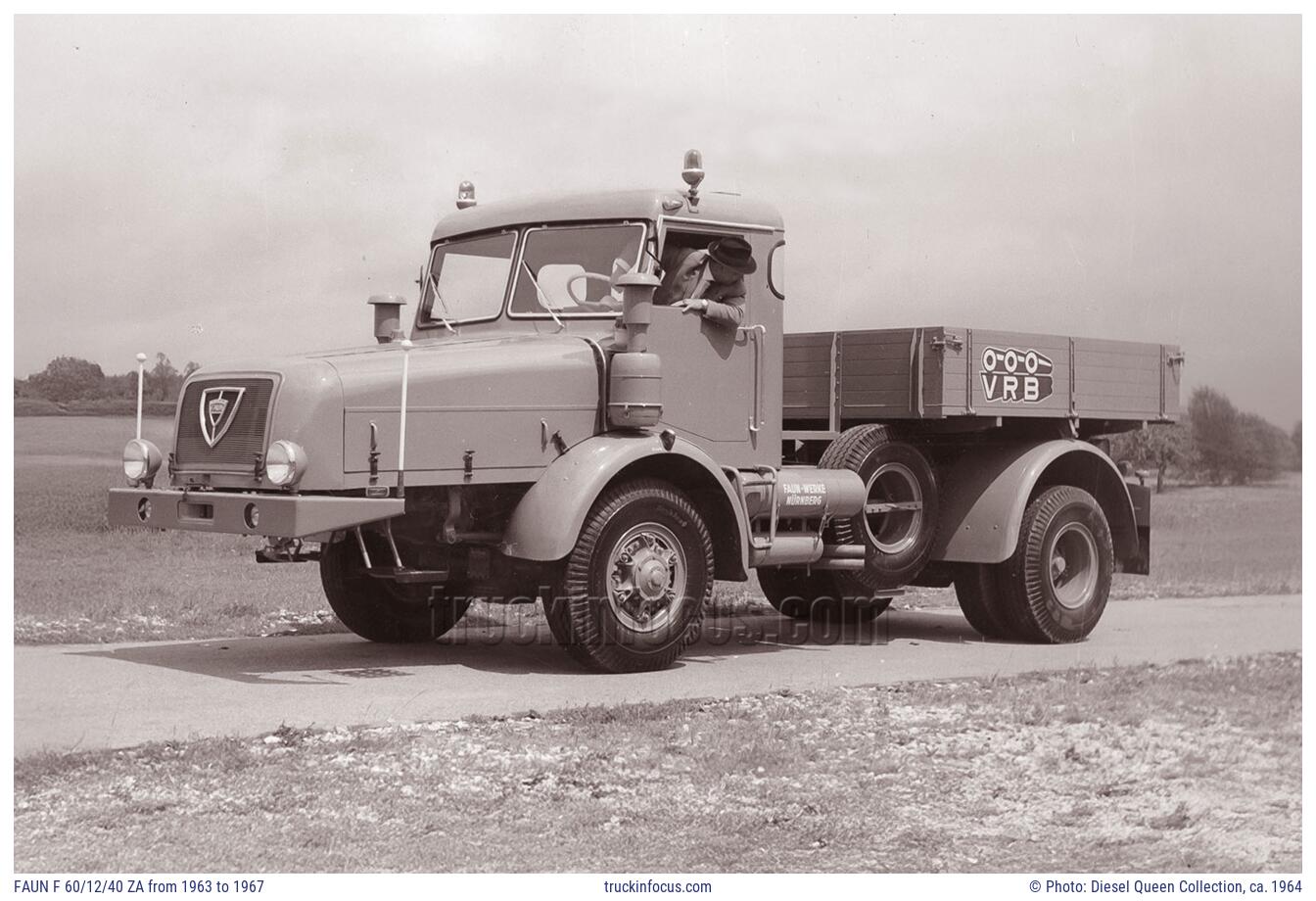 FAUN F 60/12/40 ZA from 1963 to 1967 Photo ca. 1964