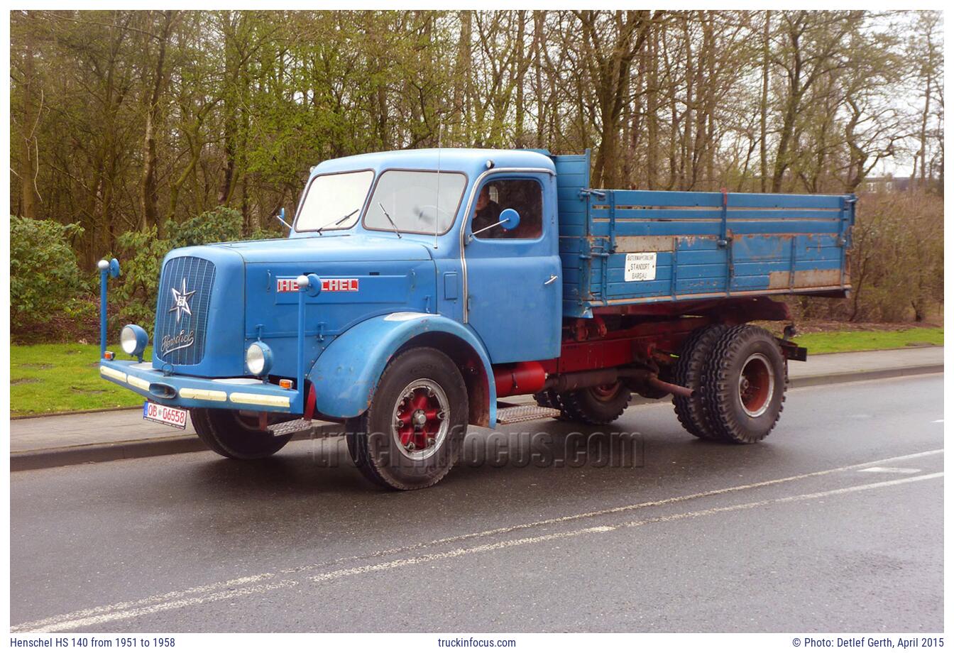 Henschel HS 140 from 1951 to 1958 Photo April 2015