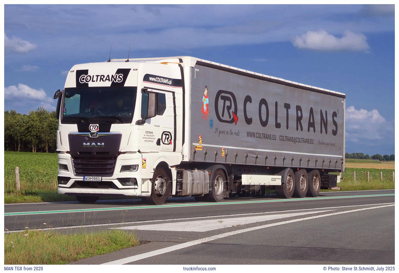 MAN TGX from 2020 Photo July 2025