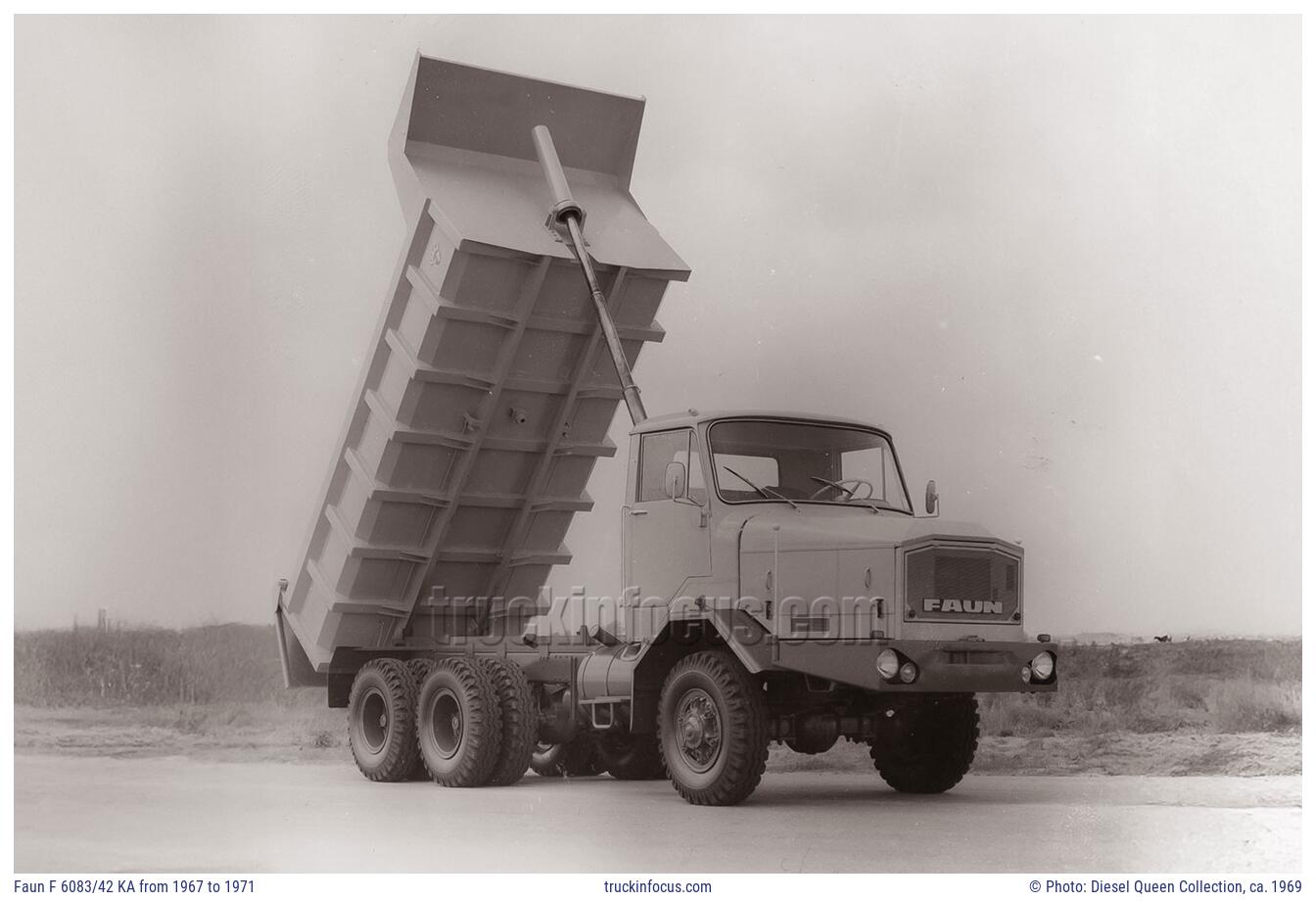 Faun F 6083/42 KA from 1967 to 1971 Photo ca. 1969
