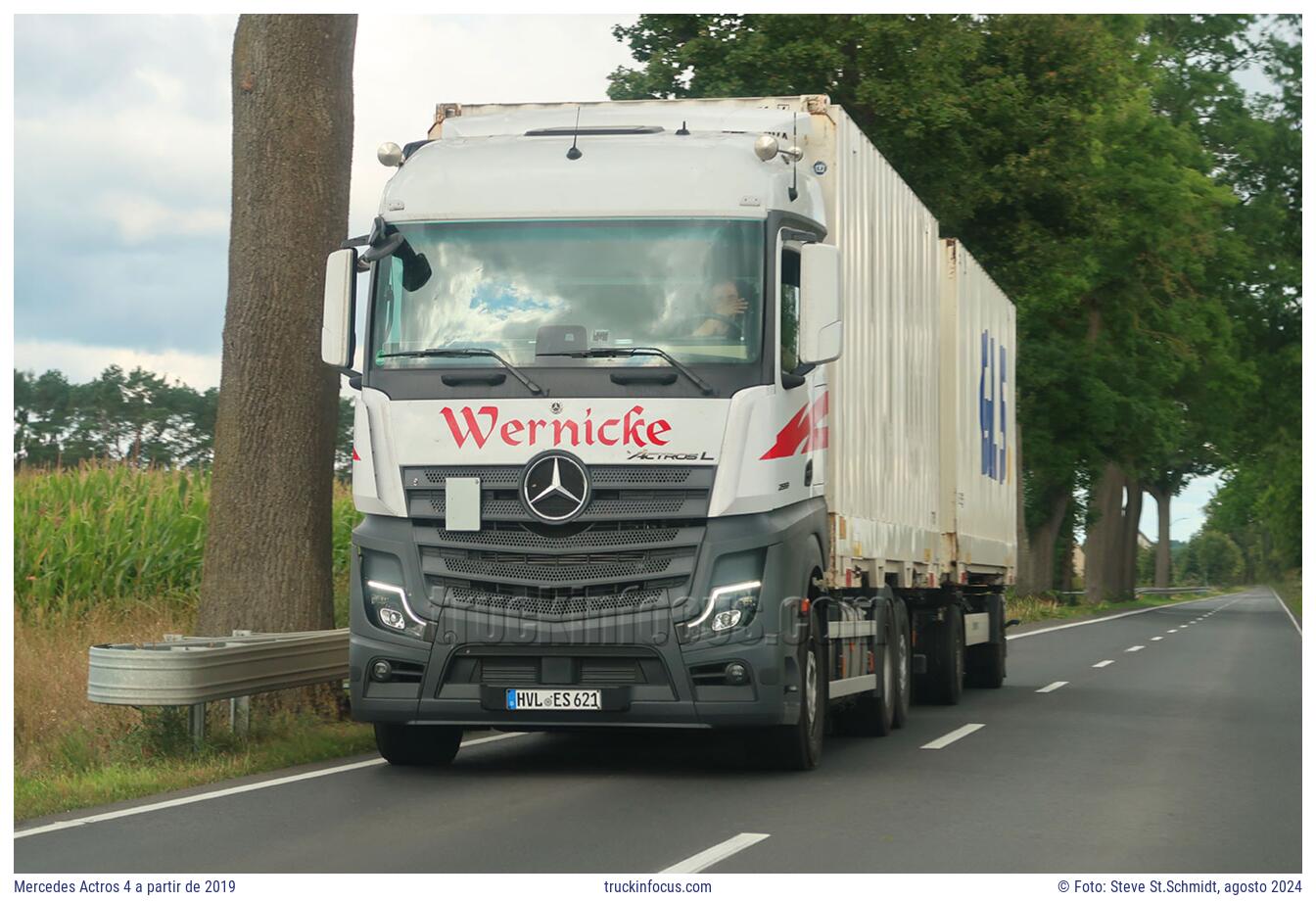 Mercedes Actros 4 a partir de 2019 Foto agosto 2024