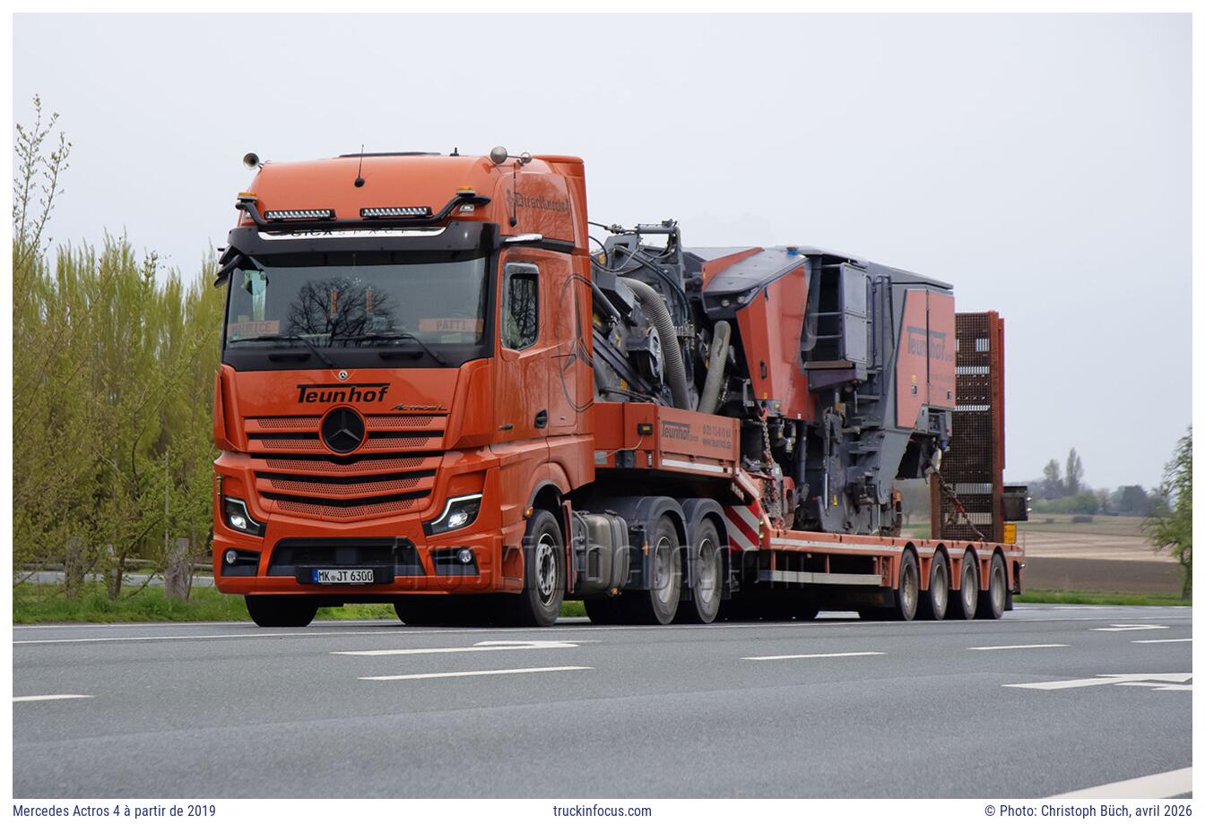Mercedes Actros 4 à partir de 2019 Photo avril 2026