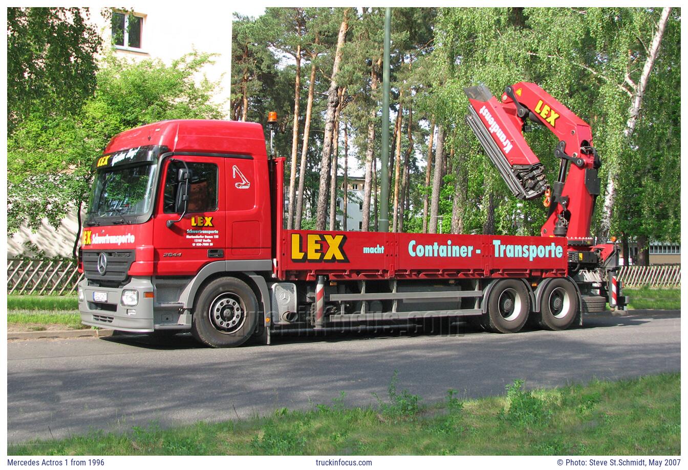 Mercedes Actros 1 from 1996 Photo May 2007