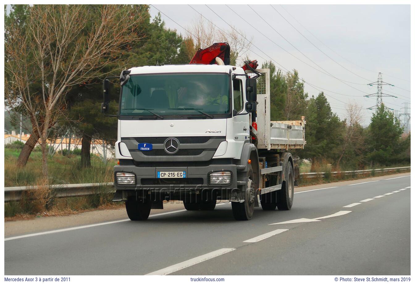 Mercedes Axor 3 à partir de 2011 Photo mars 2019