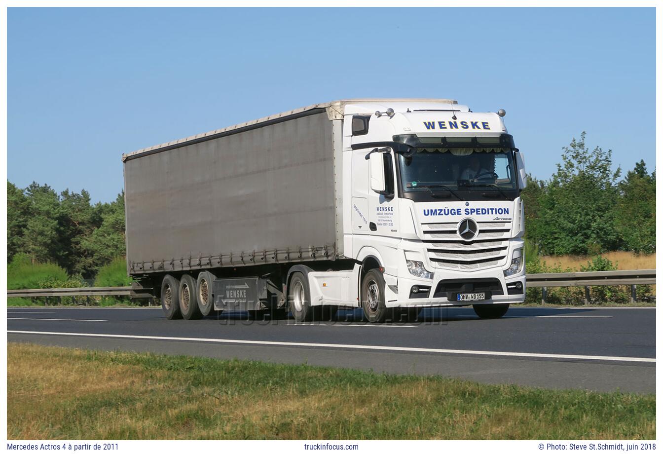 Mercedes Actros 4 à partir de 2011 Photo juin 2018