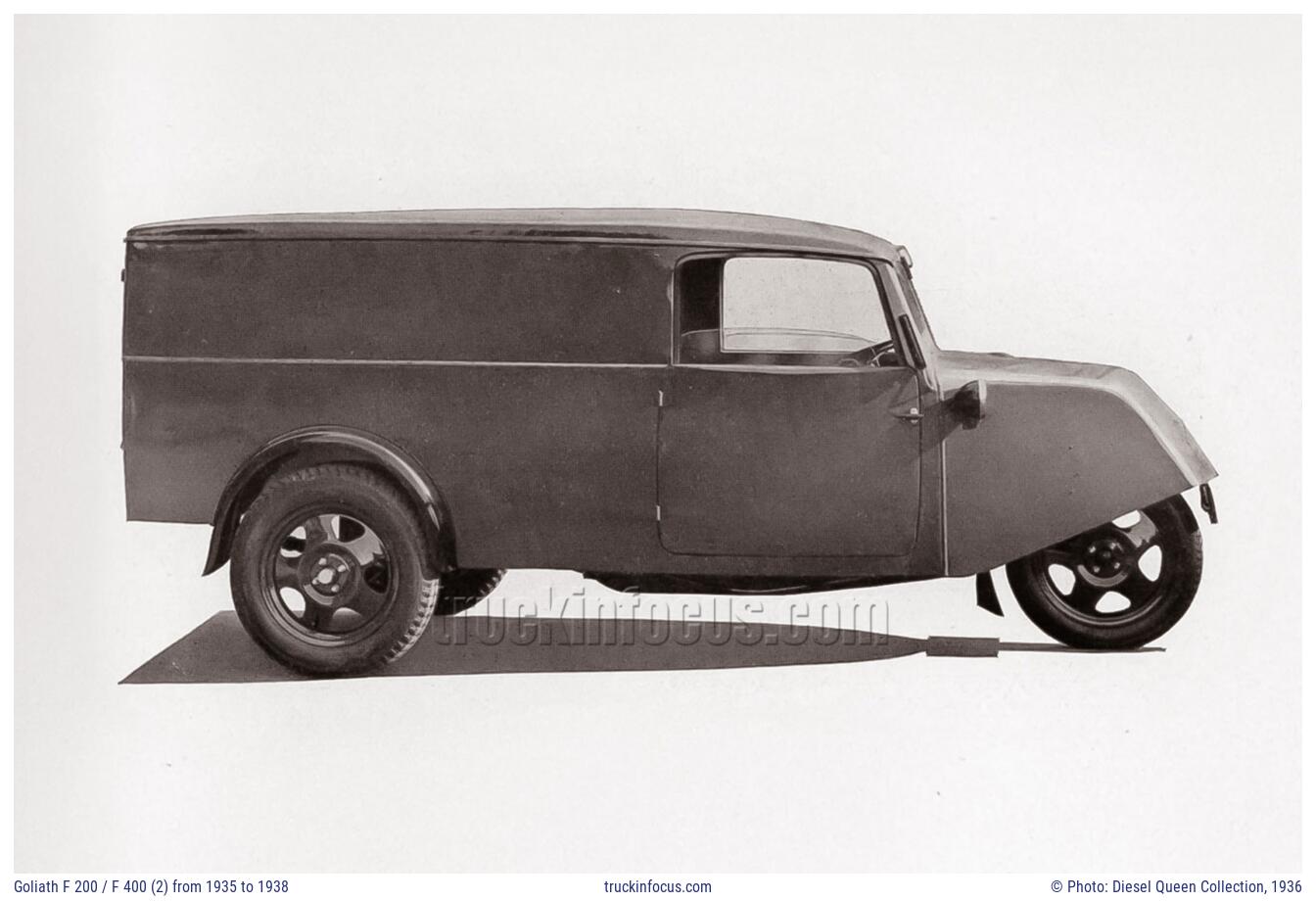 Goliath F 200 / F 400 (2) from 1935 to 1938 Photo 1936