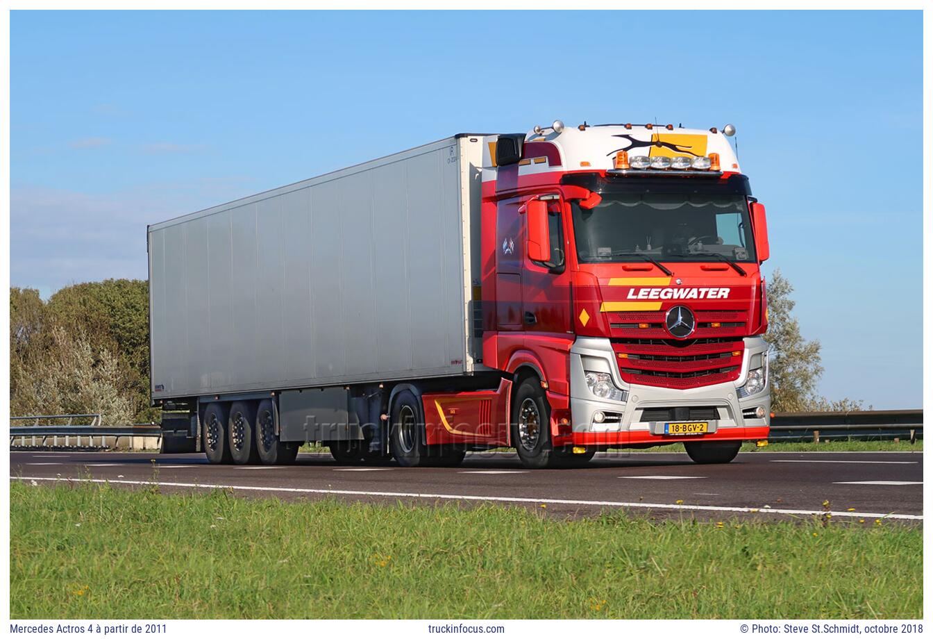 Mercedes Actros 4 à partir de 2011 Photo octobre 2018