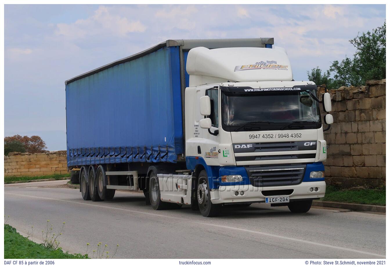 DAF CF 85 à partir de 2006 Photo novembre 2021