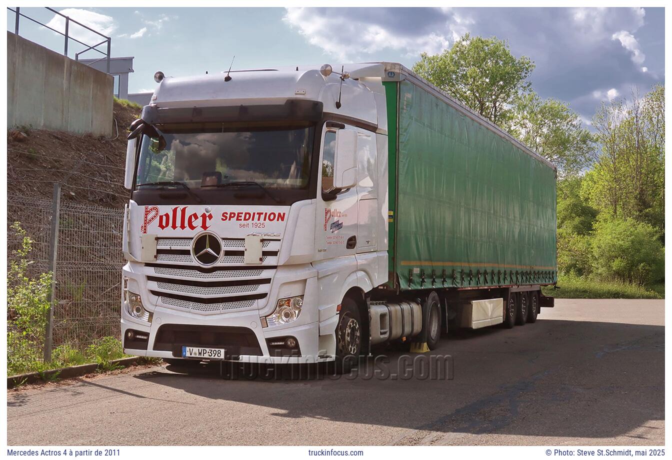 Mercedes Actros 4 à partir de 2011 Photo mai 2025