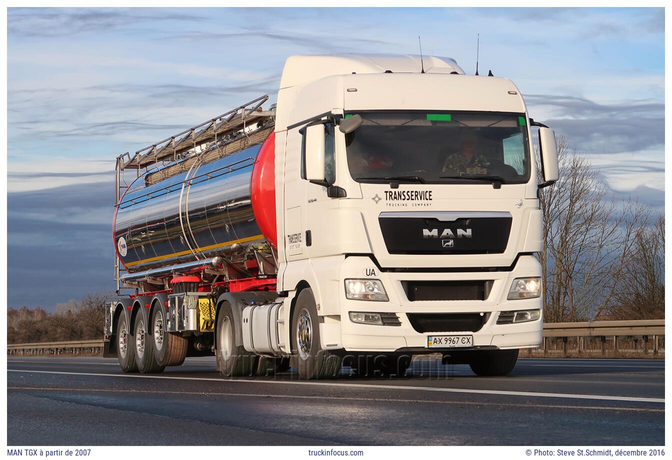 MAN TGX à partir de 2007 Photo décembre 2016