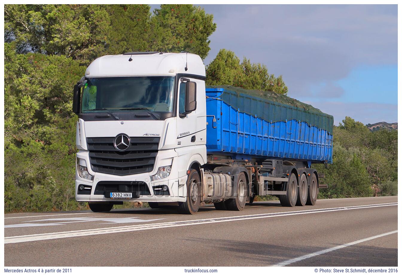 Mercedes Actros 4 à partir de 2011 Photo décembre 2016