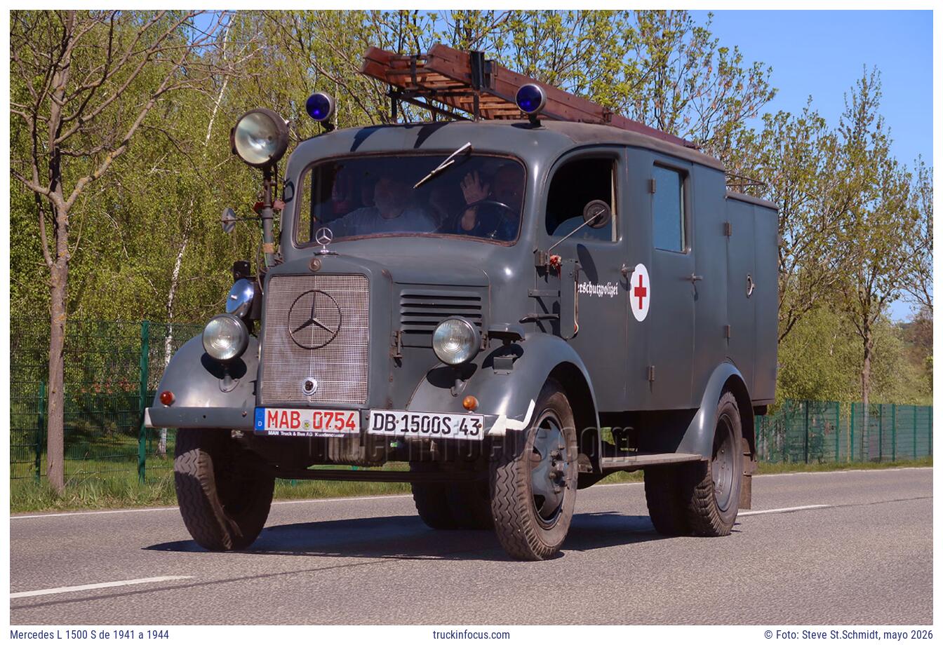 Mercedes L 1500 S de 1941 a 1944 Foto mayo 2026