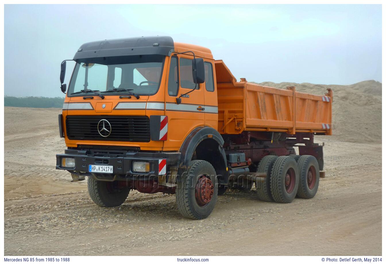 Mercedes NG 85 from 1985 to 1988 Photo May 2014
