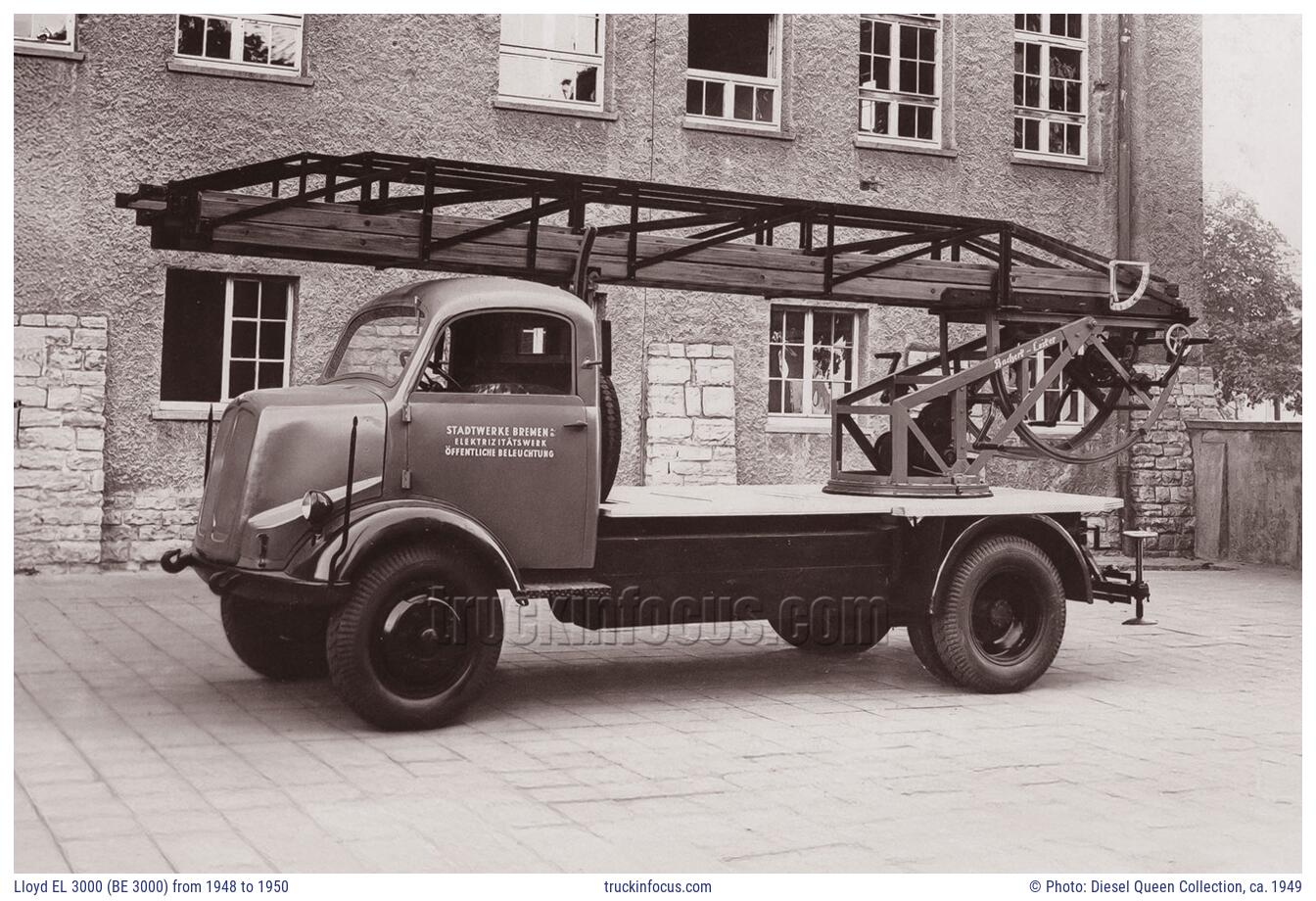 Lloyd EL 3000 (BE 3000) from 1948 to 1950 Photo ca. 1949