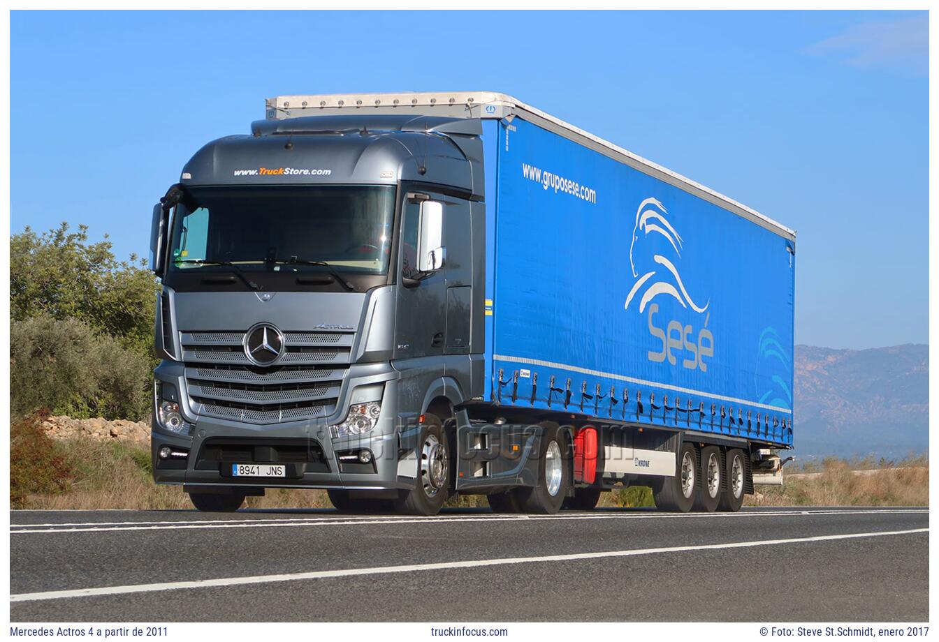 Mercedes Actros 4 a partir de 2011 Foto enero 2017