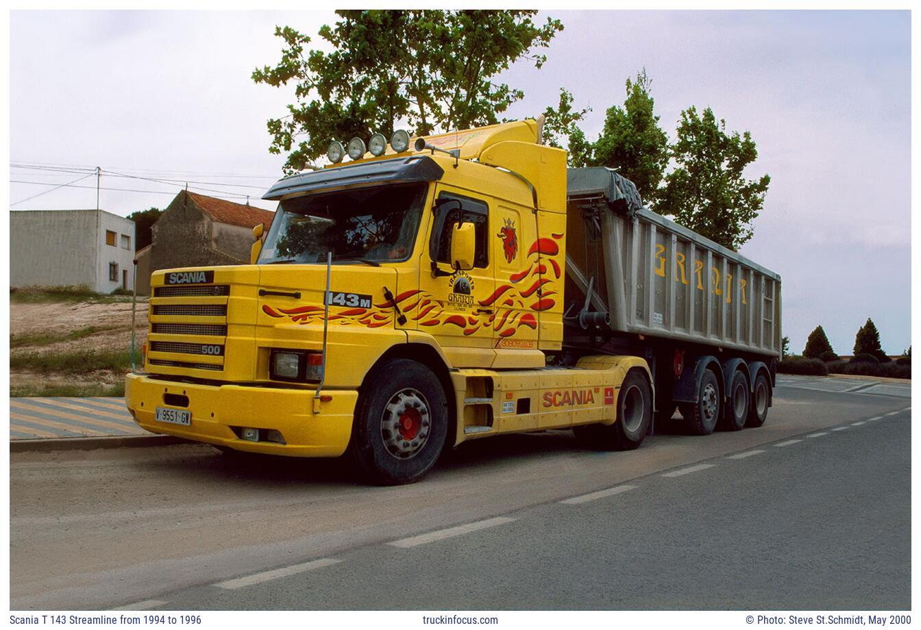 Scania T 143 Streamline from 1994 to 1996 Photo May 2000