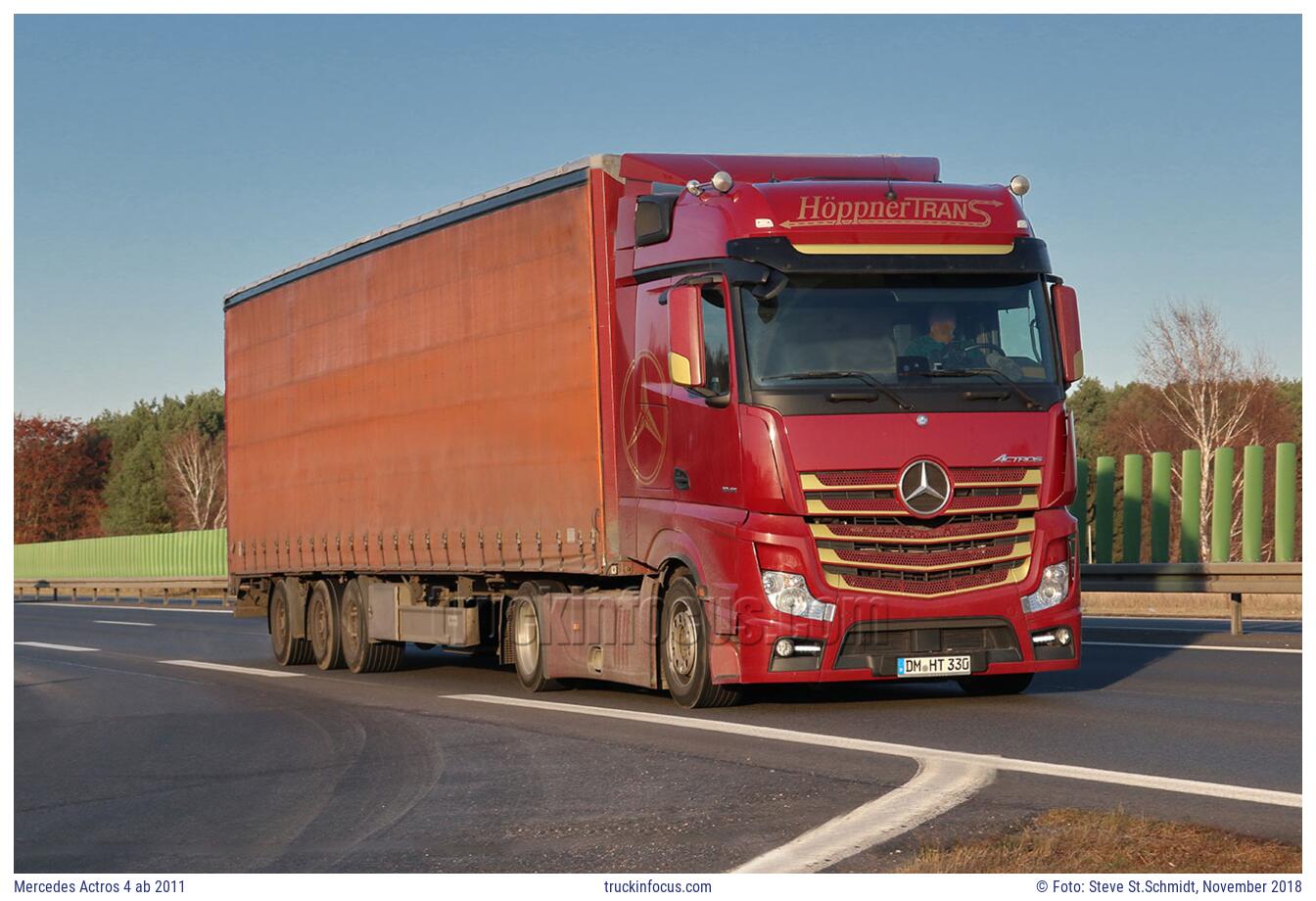 Mercedes Actros 4 ab 2011 Foto November 2018