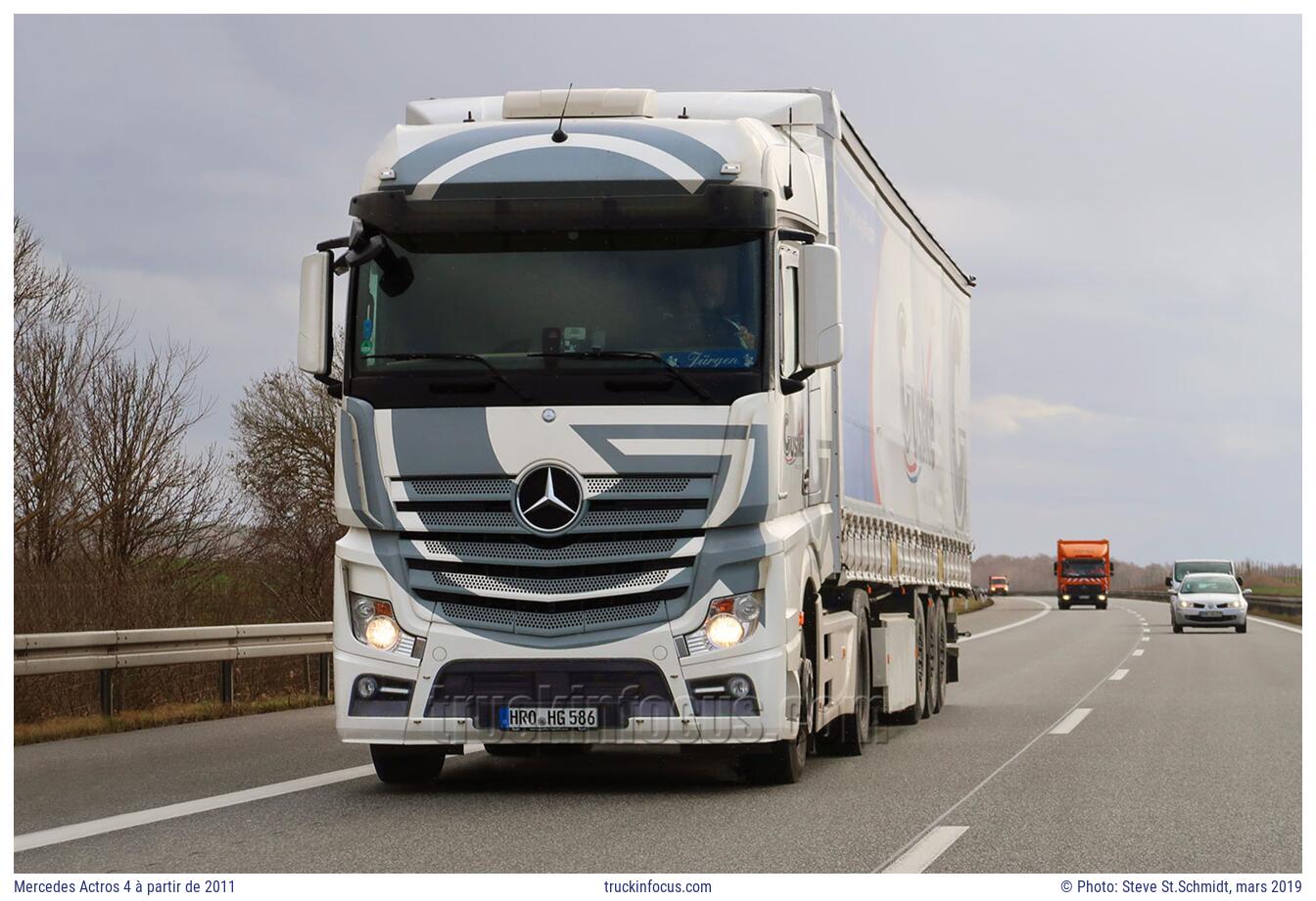 Mercedes Actros 4 à partir de 2011 Photo mars 2019