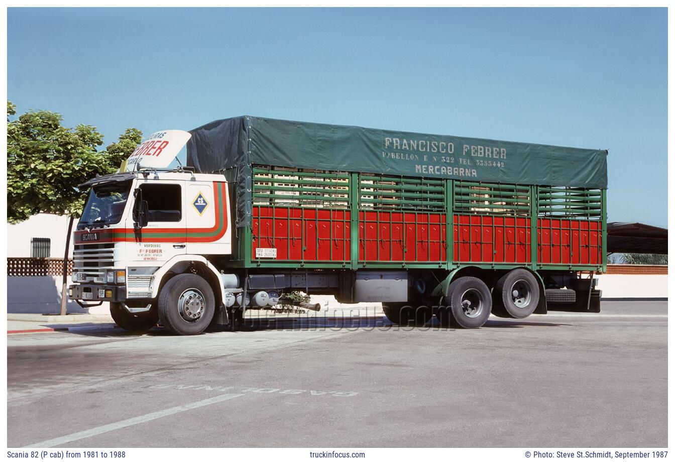 Scania 82 (P cab) from 1981 to 1988 Photo September 1987