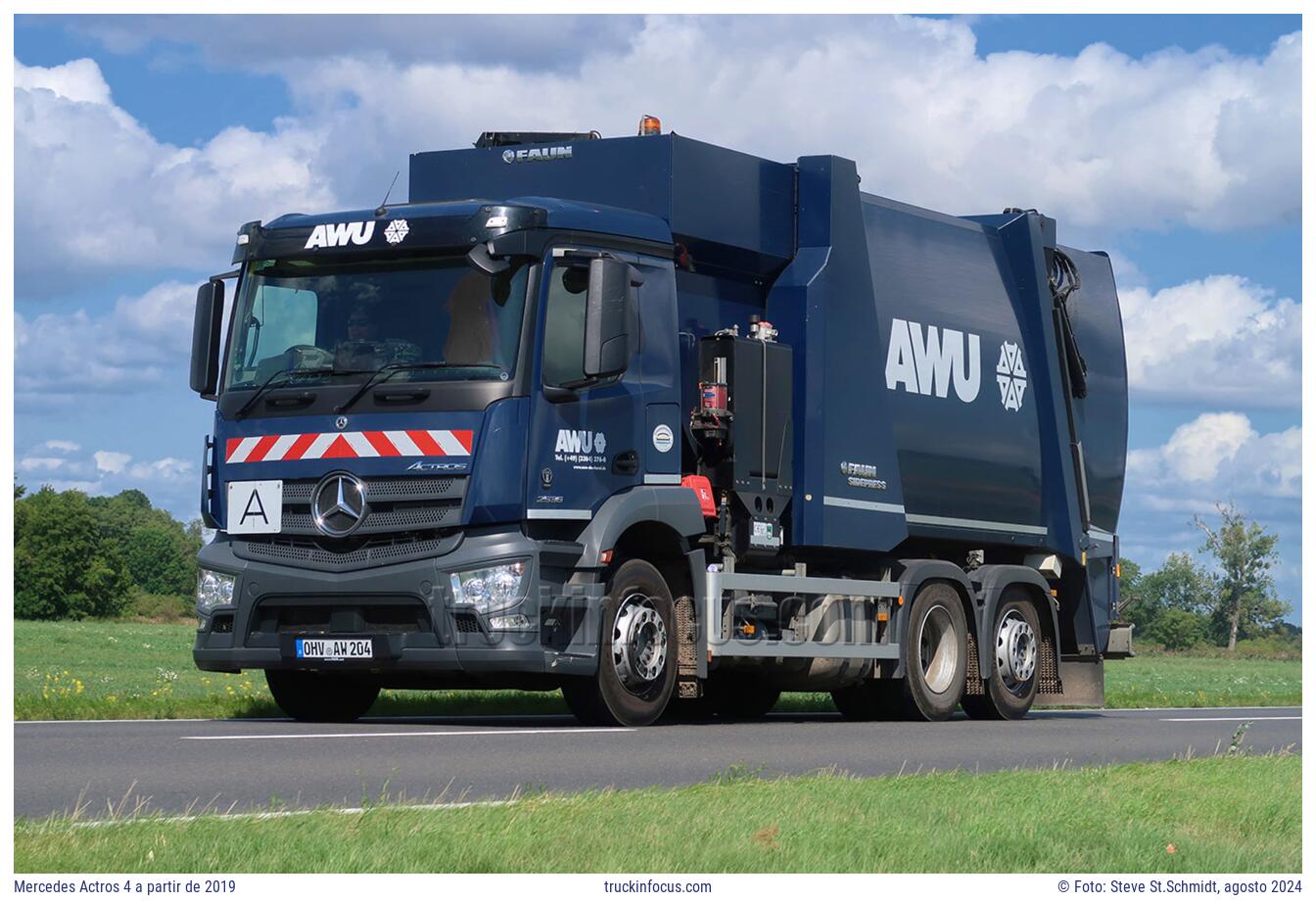 Mercedes Actros 4 a partir de 2019 Foto agosto 2024