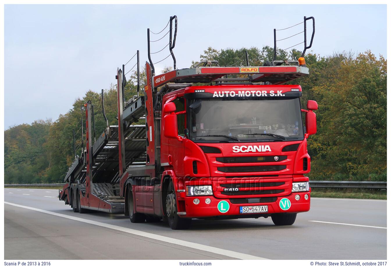 Scania P de 2013 à 2016 Photo octobre 2017