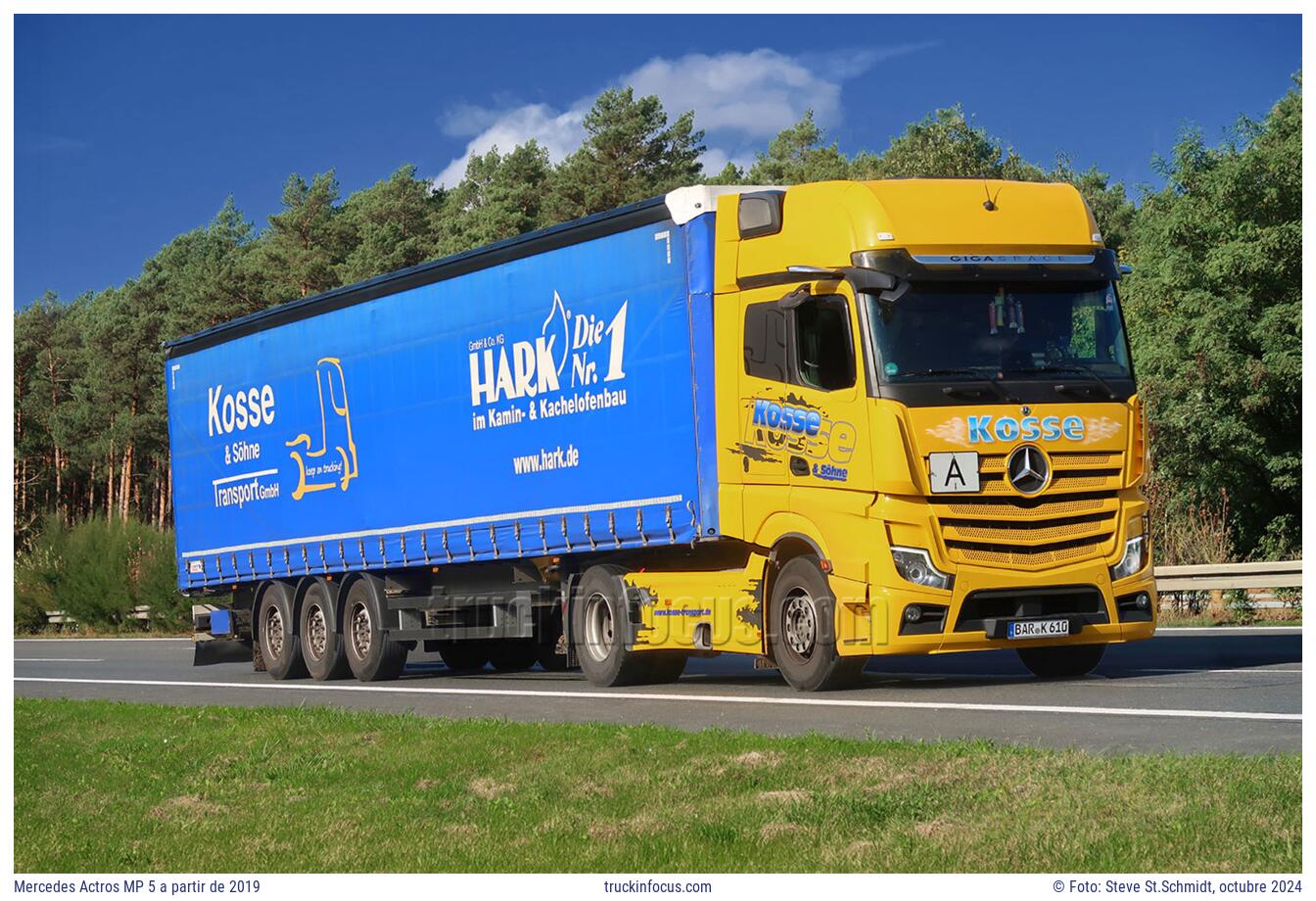 Mercedes Actros MP 5 a partir de 2019 Foto octubre 2024