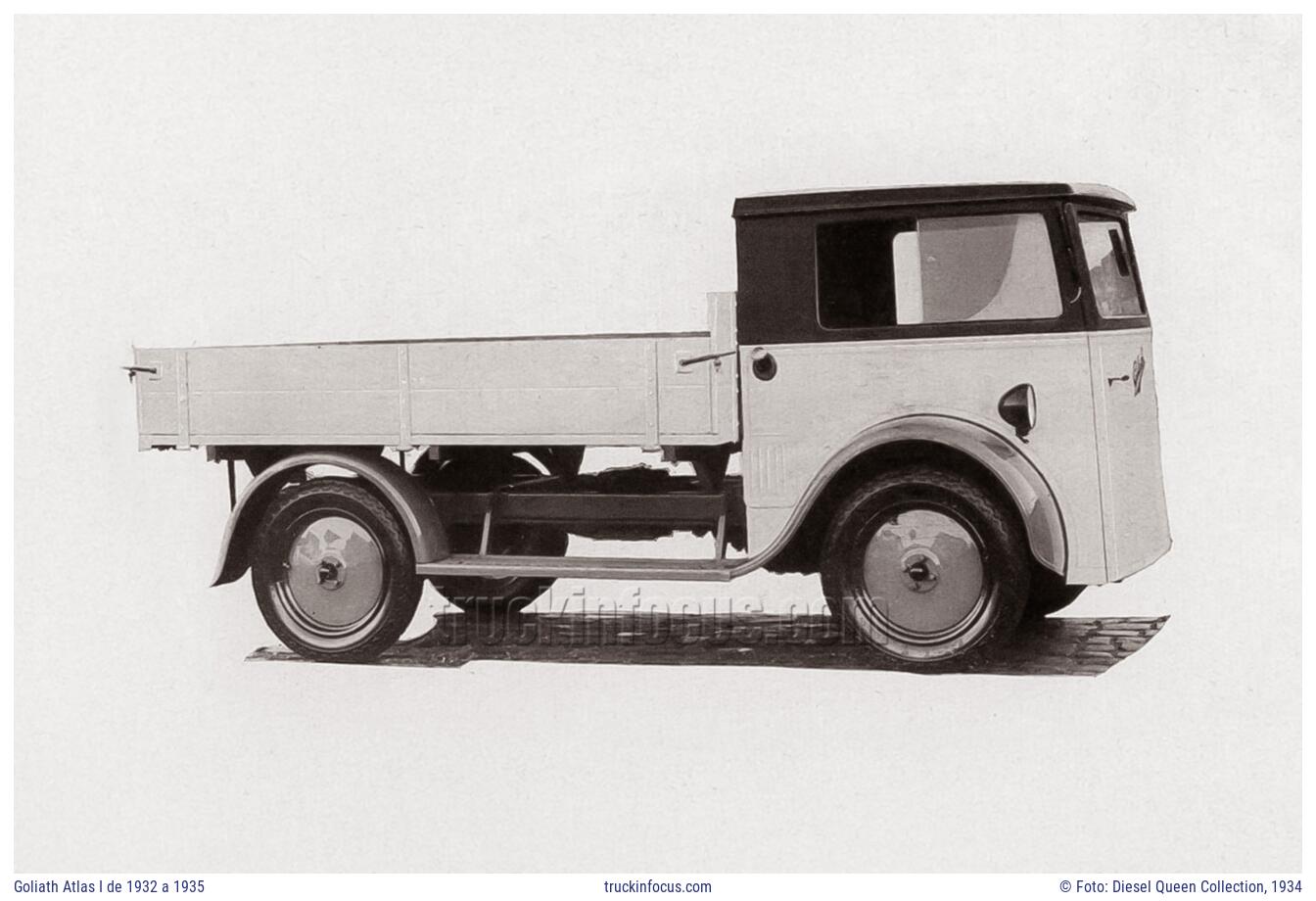 Goliath Atlas I de 1932 a 1935 Foto 1934