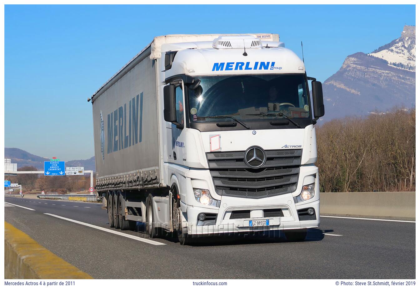 Mercedes Actros 4 à partir de 2011 Photo février 2019