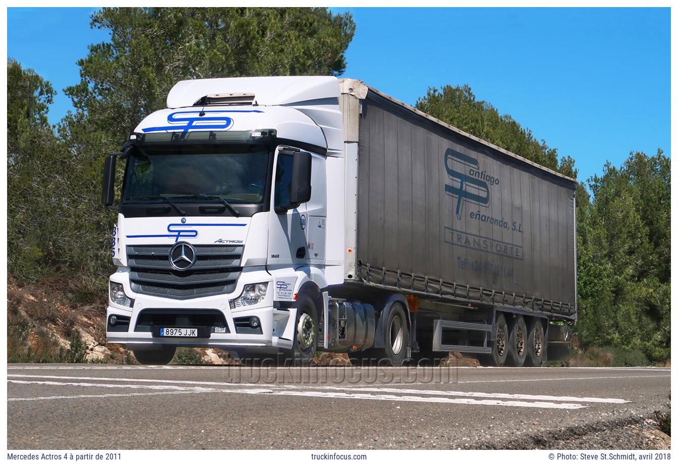 Mercedes Actros 4 à partir de 2011 Photo avril 2018