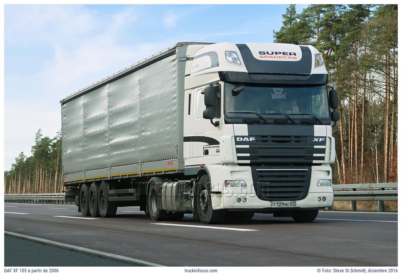 DAF XF 105 à partir de 2006 Foto diciembre 2016
