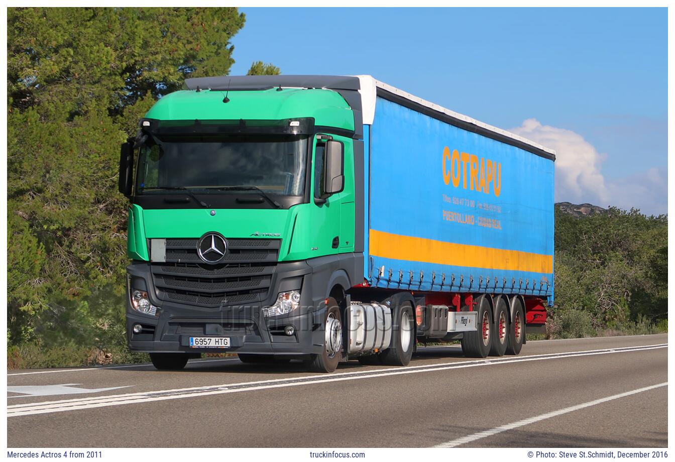 Mercedes Actros 4 from 2011 Photo December 2016